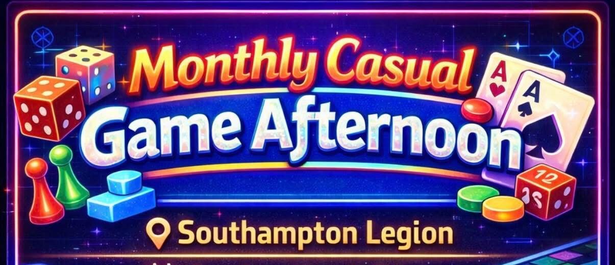 Monthly Casual Game Afternoon